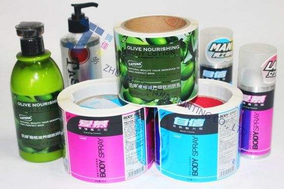 OEM vücut yıkama etiketleri el yıkama şişe çıkartmaları flexo baskı