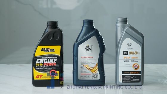 Kalıp Etiketleri Motor Yağı Şişesi Etiket Düşük Statik