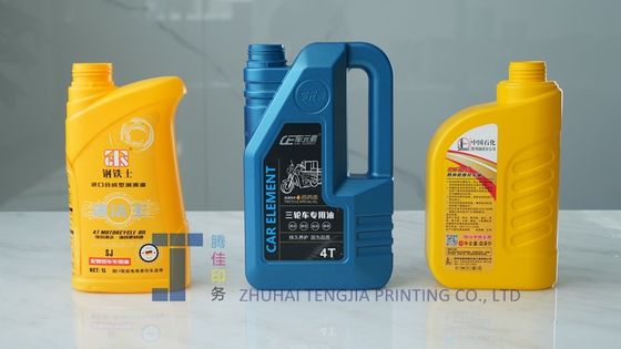Kalıp Etiketleri Motor Yağı Şişesi Etiket Düşük Statik
