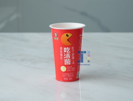 Kişiselleştirme Kalıplı Etiket Süt Çay Plastik Kupa Etiketi Kıvrım Yok