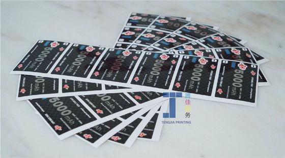 Parlak yüzey sahtelik karşıtı etiket Anti-tamper çıkartması Dondurulmuş