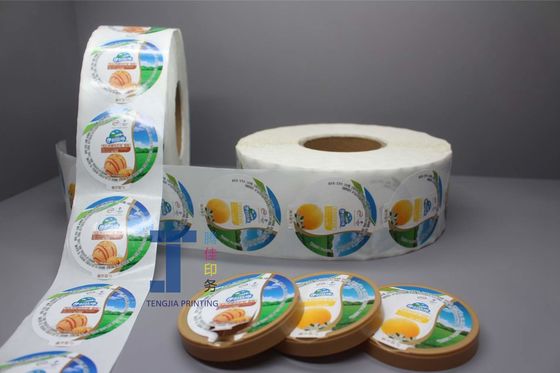 Yapışkan olmayan kendi kendine yapışkan dondurma Pint etiketleri yırtmak kolaydır