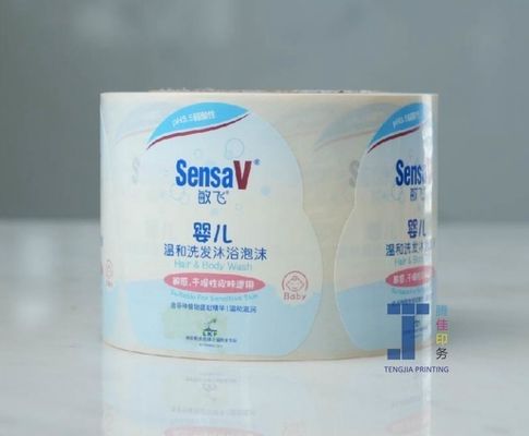 Flexo Baskı Şampuan Etiketi Rulo Paketinde Dayanıklı