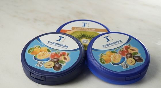 Özel PP PE Şekil Etiketleri Süt Tozu Kutu Kapak