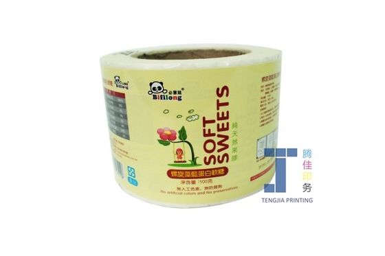 Özel Gıda Etiketleri Parlak Mat Laminasyon